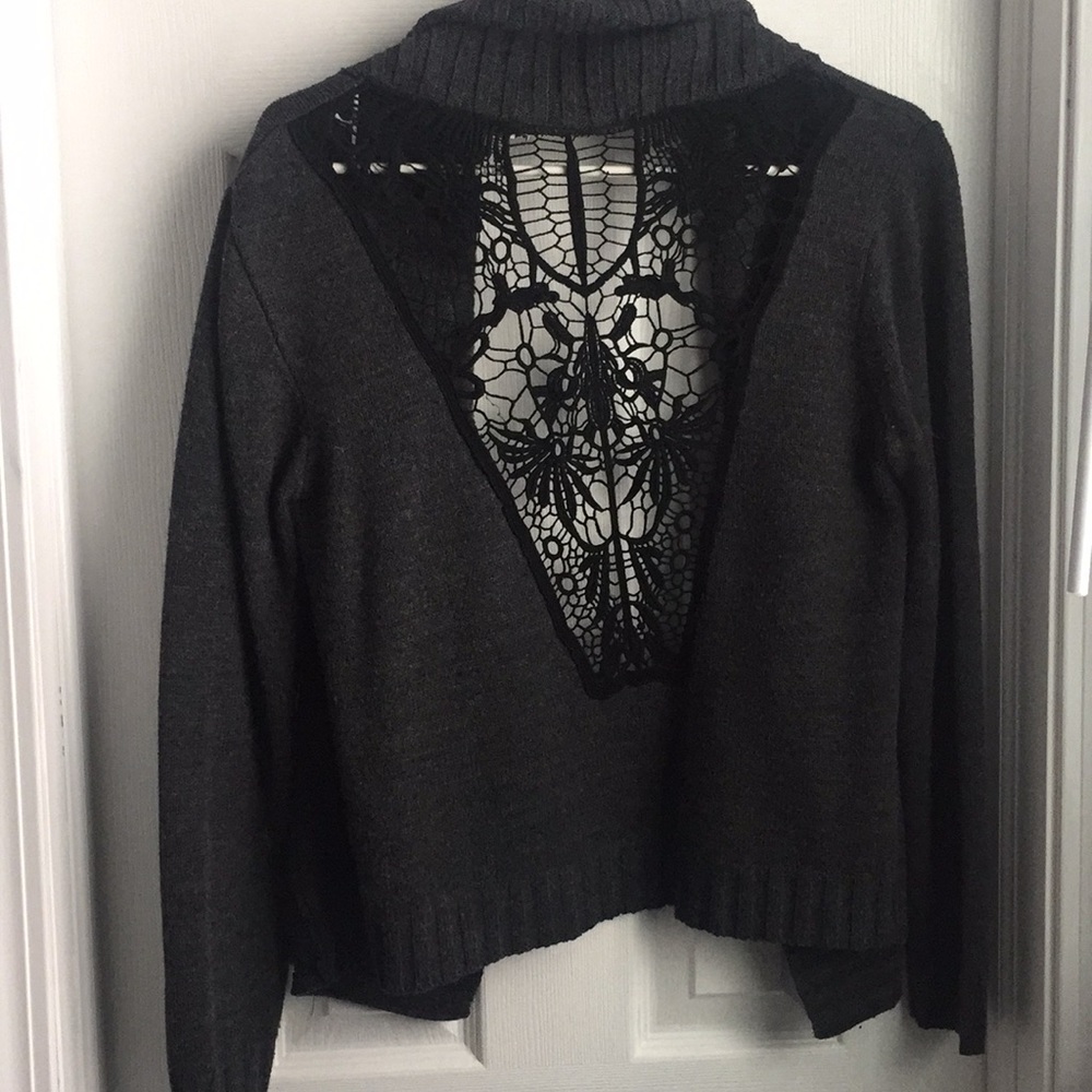 Cardigan with back detail